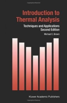 Introduction to Thermal Analysis: Techniques and Applications 