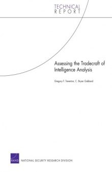 Assessing the Tradecraft of Intelligence Analysis (Technical Report)