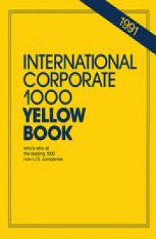 International Corporate 1000 Yellow Book : who’s who at the leading 1000 non-U.S. companies