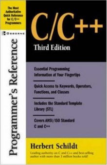 C C++ Programmer's Reference, Third Edition