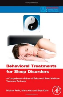 Behavioral treatments for sleep disorders