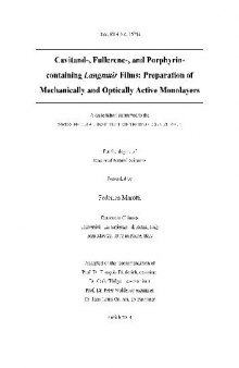 Cavitand-, Fullerene-, and Porphyrin Porphyrincontaining Mechanically and Optically Active Monolayers