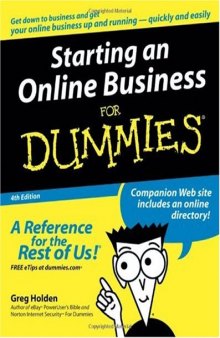 Starting an Online Business For Dummies, 4th Edition