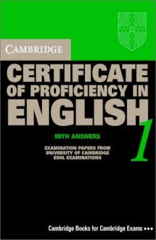 Cambridge Certificate of Proficiency in English 5 Self Study Pack: Examination Papers from University of Cambridge ESOL Examinations