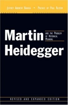 Martin Heidegger and the Problem of Historical Meaning 
