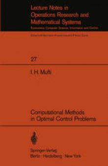 Computational Methods in Optimal Control Problems