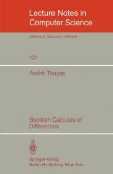 Boolean Calculus of Differences