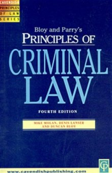 Principles of Criminal Law 