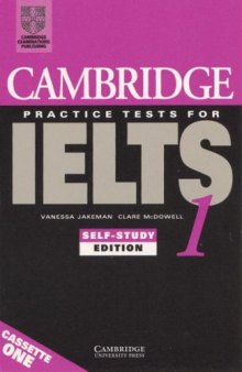 Cambridge Practice Tests for IELTS 1 Cassette set