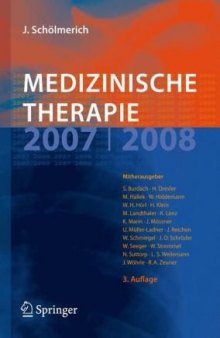 Medizinische Therapie 2007   2008 (3. Auflage)