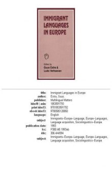 Immigrant languages in Europe