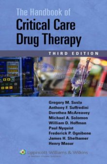 Handbook of Critical Care Drug Therapy, 3rd Edition