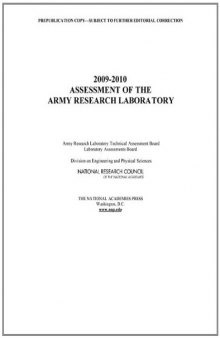 2009-2010 Assessment of the Army Research Laboratory  