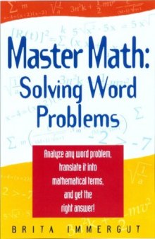 Master Math: Solving Word Problems (Master Math Series)
