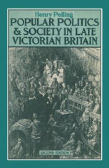Popular Politics and Society in Late Victorian Britain
