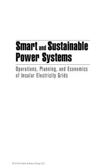 Smart and sustainable power systems : operations, planning, and economics of insular electricity grids