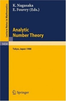 Analytic Number Theory: Proceedings of the Japanese-French Symposium held in Tokyo, Japan, October 10–13, 1988