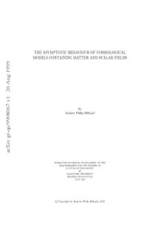 Asymptotic Behavior of Cosmological Models [thesis]