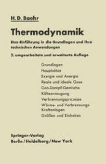 Thermodynamik: Eine Einführung in die Grundlagen und ihre technischen Anwendungen