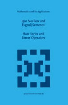 Haar Series and Linear Operators