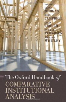 The Oxford Handbook of Comparative Institutional Analysis (Oxford Handbooks)  