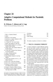 Encyclopedia of Computational Mechanics. Fundamentals