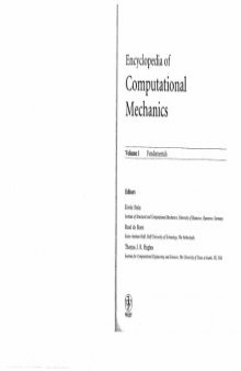 Encyclopedia of Computational Mechanics: Volume 1  Fundamentals
