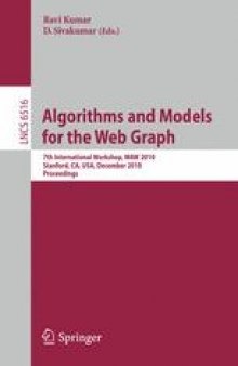 Algorithms and Models for the Web-Graph: 7th International Workshop, WAW 2010, Stanford, CA, USA, December 13-14, 2010. Proceedings