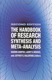 The Handbook of Research Synthesis and Meta-Analysis