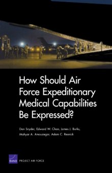 How Should Air Force Expeditionary Medical Capabilities Be Expressed?