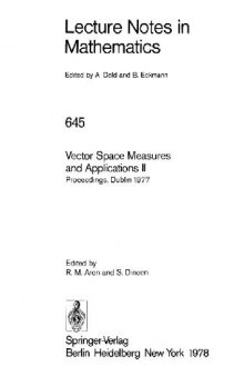 Vector Space Measures and Applications II