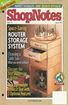 Woodworking Shopnotes 063 - Space-saving router storage system