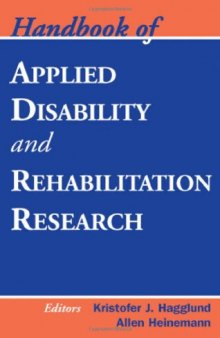 Handbook of Applied Disability and Rehabilitation Research