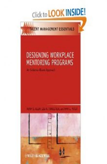 Designing Workplace Mentoring Programs: An Evidence-Based Approach