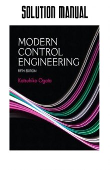 Solution Manual for Modern Control Engineering