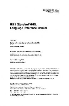 1076-2000 IEEE Standard VHDL Language Reference Manual