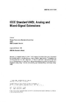 1076.1-1999 IEEE Standard for VHDL Analog and Mixed Signal Extensions