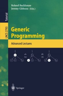 Generic Programming: Advanced Lectures