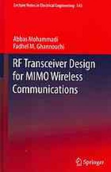 RF Transceiver Design for MIMO Wireless Communications