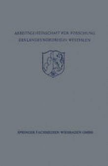 Festschrift der Arbeitsgemeinschaft für Forschung des Landes Nordrhein — Westfalen zu Ehren des Herrn Ministerpräsidenten Karl Arnold