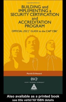 Building and implementing a security certification and accreditation program: official