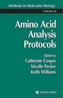 Amino Acid Analysis Protocols (Methods in Molecular Biology Vol 159)