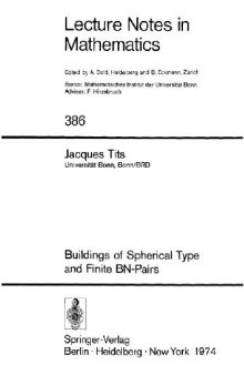 Buildings of spherical type and finite BN-pairs