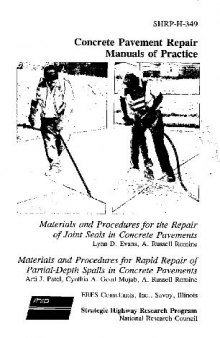 Concrete Pavement Repair Manuals of Practice