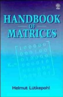 Handbook of matrices