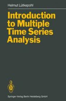 Introduction to Multiple Time Series Analysis