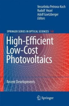 High-efficient low-cost photovoltaics: recent developments