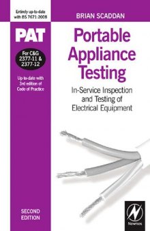 Portable Appliance Testing: In-Service Inspection and Testing of Electrical Equipment