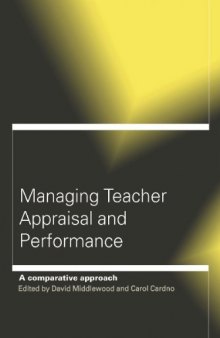 Managing Teacher Appraisal and Performance: A Comparative Approach