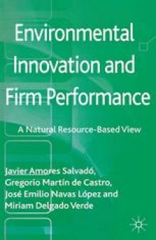 Environmental Innovation and Firm Performance: A Natural Resource-Based View